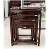 Image 2 : Four Chinese Wood Nested Table Set