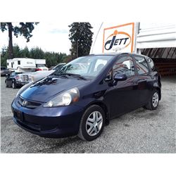 C4 --  2008 HONDA FIT , Blue , 220452  KM's