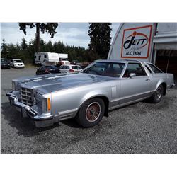 0C --  1979 FORD THUNDERBIRD , Silver , 46952  KM's, 5 DIGIT ODOMETER *TMU* NO RESERVE