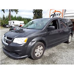F3 --  2012 DODGE GRAND CARAVAN , Black , 176300  KM's