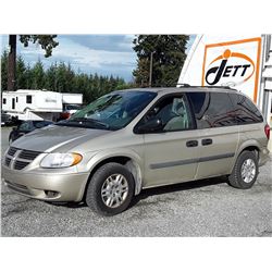 I1 --  2006 DODGE GRAND CARAVAN SE , Brown , 187602  KM's