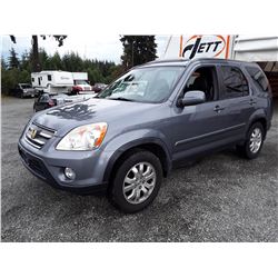 G1 --  2005 HONDA CR-V SE , Blue , 183490  KM's