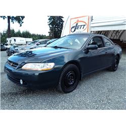 A11 --  1998 HONDA ACCORD EX , Green , 273349  KM's "NO RESERVE"