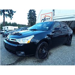 A10 --  2009 FORD FOCUS SES , Black , 161470  KM's "NO RESERVE"