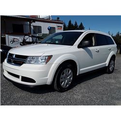H4 --  2016 DODGE JOURNEY SE , White , 74471  KM's