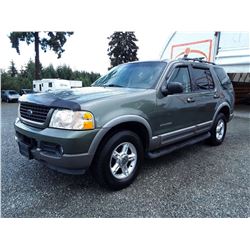 L2 --  2002 FORD EXPLORER XLT , Green , 260315  KM's