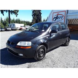 K4 --  2007 PONTIAC WAVE , Black , 311088  KM's