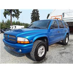 K1 --  1999 DODGE DURANGO , Blue , 213513  KM's