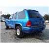 Image 7 : K1 --  1999 DODGE DURANGO , Blue , 213513  KM's