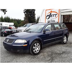 A12J --  2005 VW PASSAT GLS TDI , Blue , 408923  KM's