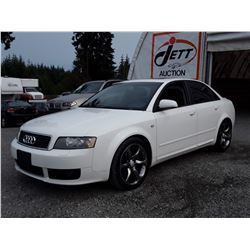 E5 --  2005 AUDI A4 1.8T, WHITE, 113,358 MILES