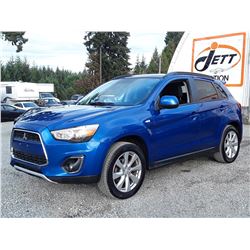 C6F --  2015 MITSUBISHI RVR GT , Blue , 177987  KM's