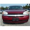Image 2 : A12D --  2005 CHEVROLET MALIBU , Red , 246855  KM's