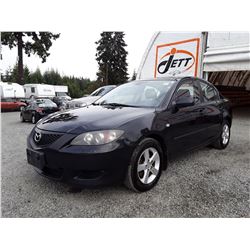 L5 --  2005 MAZDA 3 I , Grey , 282288  KM's