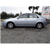Image 8 : A12I --  2007 KIA SPECTRA , Blue , 241822  KM's "NO RESERVE"