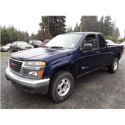 A1 --  2004 GMC CANYON , Blue , 312707  KM's "NO RESERVE"