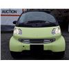 Image 2 : A2 --  2005 SMART FORTWO, YELLOW, 58,734 KMS "NO RESERVE"