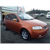 Image 3 : B4 --  2005 CHEVROLET AVEO  , Orange , 169539  KM's