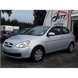C4 --  2010 HYUNDAI ACCENT SE , Grey , 135292  KM's