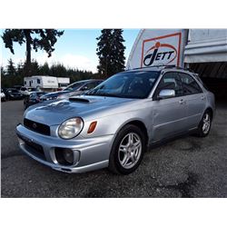 L5 --  2003 SUBARU IMPREZA WRX , Silver , 285458  KM's