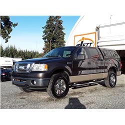 F6 --  2007 FORD F150 CREW CAB 4X4 , Brown , 268060  KM's