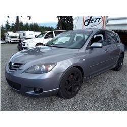 H6 --  2004 MAZDA 3 , Grey , 203891  KM's
