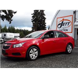 I4 --  2014 CHEVROLET CRUZE LS , Red , 122318  KM's