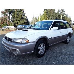 A7 --  1999 SUBARU OUTBACK, LTD , White , 205859  KM's  "NO RESERVE"