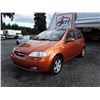 Image 1 : E4 --  2007 CHEVROLET AVEO  , Orange , 156782  KM's