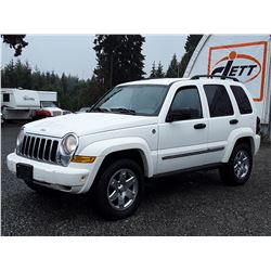 H4 --  2007 JEEP LIBERTY SPORT , White , 187168  KM's