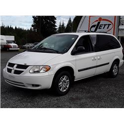 A12 --  2007 DODGE GRAND CARAVAN SE , White , 185651  KM's