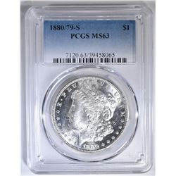 1880/79-S MORGAN DOLLAR  PCGS MS-63