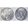 Image 1 : 2 1923-S PEACE DOLLARS  CH BU