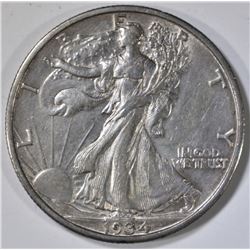 1934-S WALKING LIBERTY HALF DOLLAR  CH AU