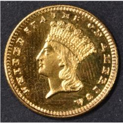 1889 $1 GOLD INDIAN PRINCESS  CH PROOF