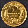 Image 2 : 1889 $1 GOLD INDIAN PRINCESS  CH PROOF