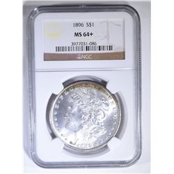 1896 MORGAN DOLLAR  NGC MS-64+