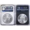 Image 2 : 2 2017 AMERICAN SILVER EAGLES  NGC MS-70