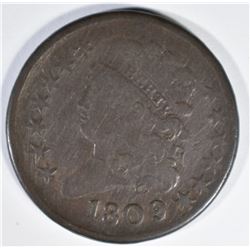 1809 HALF CENT VG