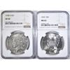 Image 1 : 1923 MS-62 & 1928-S XF-45 NGC GRADED PEACE DOLLARS