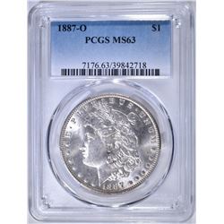 1887-O MORGAN DOLLAR  PCGS MS-63