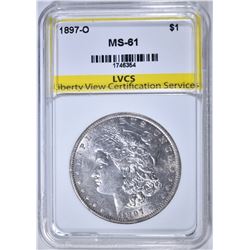 1897-O MORGAN DOLLAR  LVCS CH BU