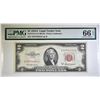 Image 1 : 1953A $2 LEGAL TENDER NOTE  PMG 66 EPQ