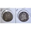 Image 1 : 1827 & 1826 VG CAPPED BUST HALF DOLLARS