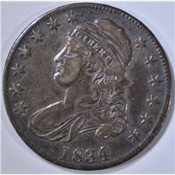 1834 CAPPED BUST HALF DOLLAR  XF