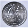 Image 1 : 1866-S SEATED LIBERTY HALF DIME  BU
