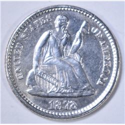 1872 SEATED LIBERTY HALF DIME  BU