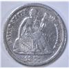 Image 1 : 1877-CC SEATED LIBERTY DIME  XF