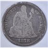 Image 1 : 1878-CC SEATED LIBERTY DIME  GOOD
