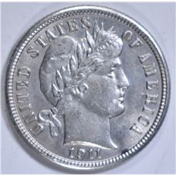 1911 BARBER DIME  CH BU
